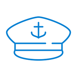 Captain's hat icon